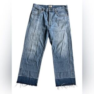 Citizens Of Humanity “Cora crop relaxed undone hem”